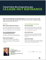 cash out refinance flyer