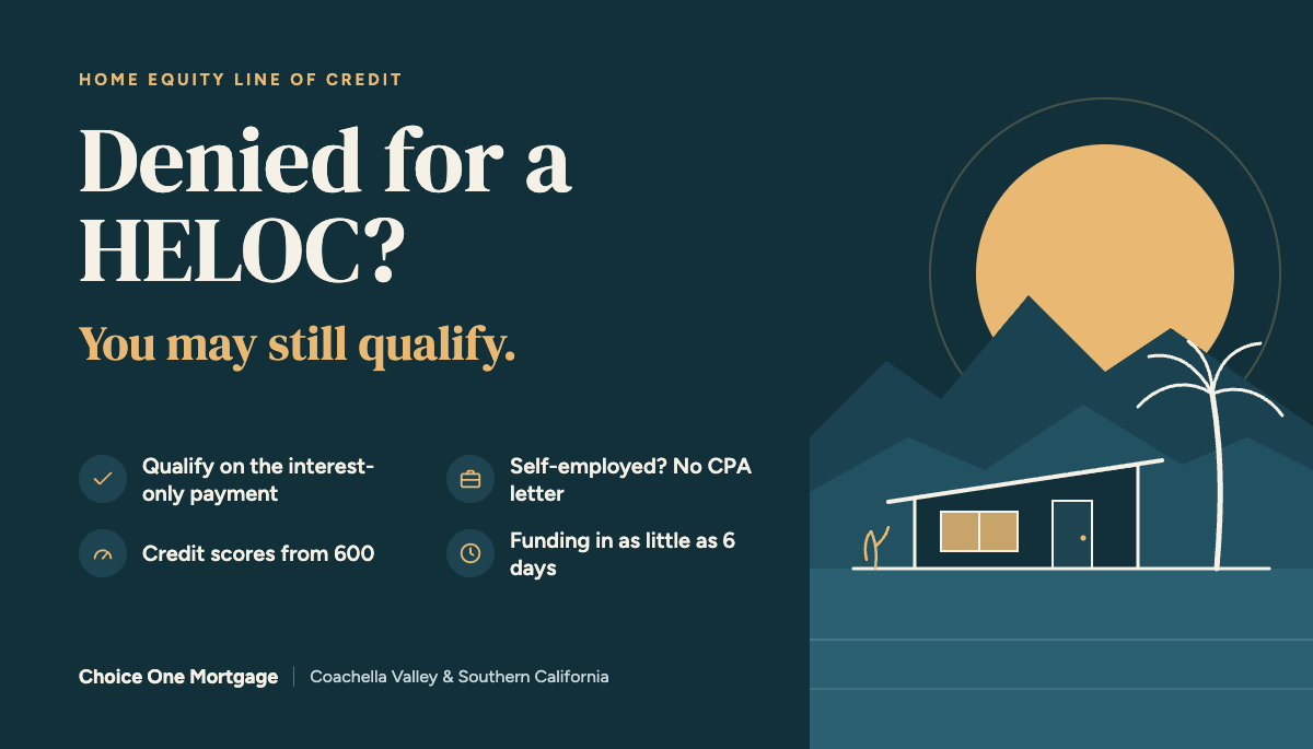 Read more about the article Denied for a HELOC? Here’s How You Can Still Qualify