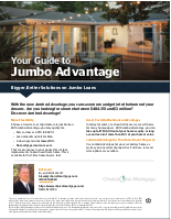 Jumbo Advantage - Guide to our Jumbo Loan Solutions