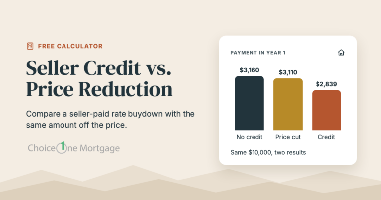 Seller Credit vs. Price Reduction Calculator