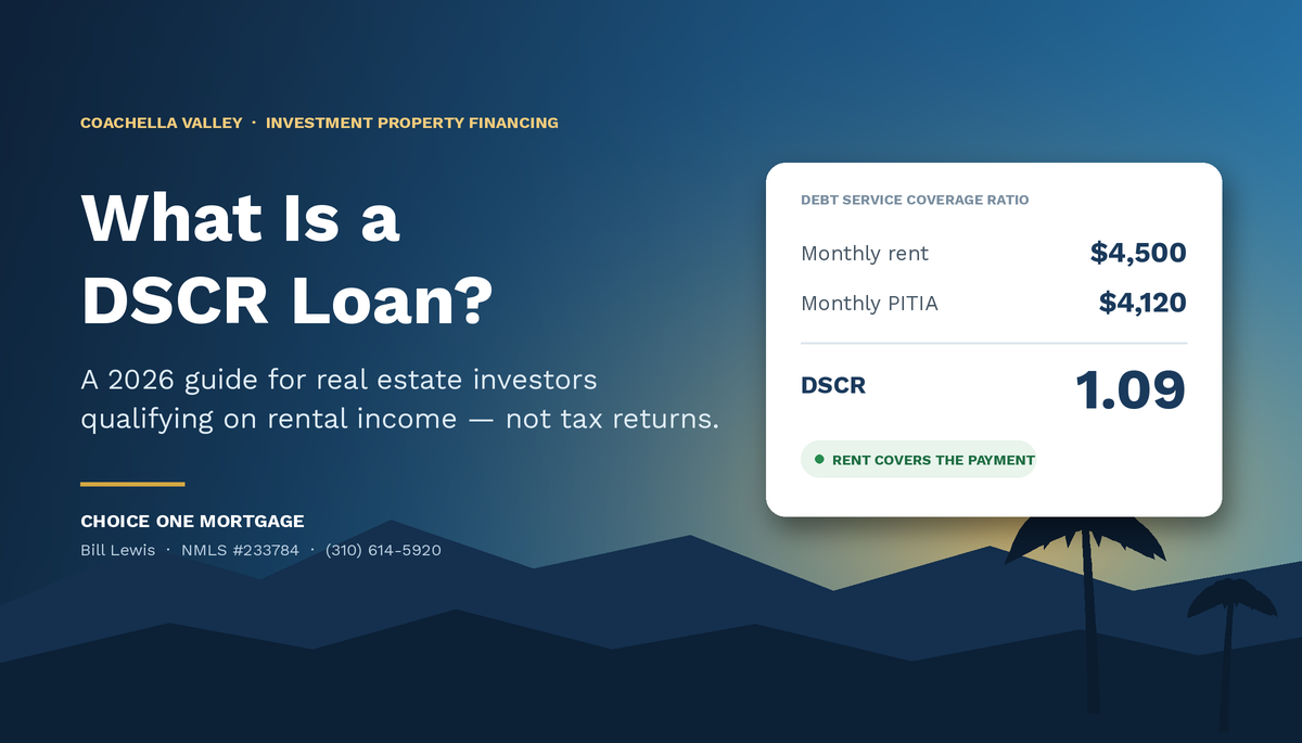 Read more about the article What Is a DSCR Loan? A 2026 Guide for Coachella Valley Real Estate Investors